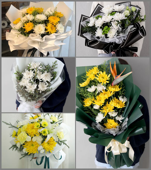 辽宁沈阳新民市三道岗子镇白事花束代送